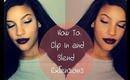 How To: Clip In & Blend Extensions with Short Hair  (Talk Through) | Beautynthebronzer