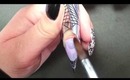 Natasha does nails - Marbled Acrylic & Almond Nail Tutorial