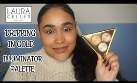 Laura Geller Dripping In Gold Palette - REVIEW, SWATCHES & TRY ON | Lyiah xo