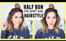 Half Bun for Short Hair Hairstyle! Style Spotting - ThatsHeart