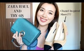 ZARA HAUL AND TRY ON | CHANEL INSPIRED SHOES???