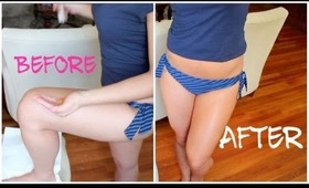 TANNER LEGS- Sally Hansen Airbrush Leg Makeup DEMO!