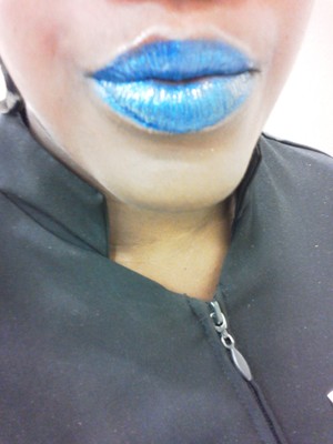 My new favorite winter lip....Blue snowflake
