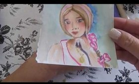 Catching up(and making bad art) in my little junk journal