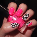 Checkered and pink