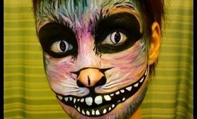 Halloween Series 2013: Chesire Cat Face Painting Tutorial