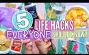5 LIFE HACKS EVERYONE SHOULD KNOW!! | Spring LIFE HACKS 2017