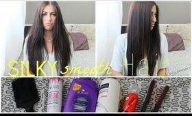 How I get SILKY SMOOTH Hair/ Hair Routine