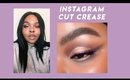 instagram cut crease eye makeup with abh norvina palette