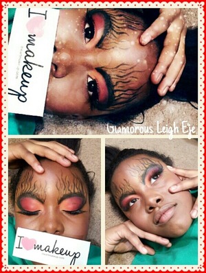 This is my niece she let me draw on her face lol.. Subscribe to my YouTube Channel to show your support @ Glamorous Leigh Eje (links are on my Beautylish page) Thank you! =) also follow me on here