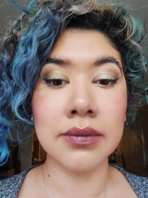 Same lip stain, Subculture palette on eyes.