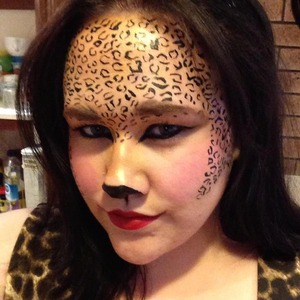 Need to throw together a last minute look for a costume party? Pair this look with your favourite leopard print dress and a set of leopard print ears and voilà! A quick and easy costume that took less than 20 minutes to prepare! xo