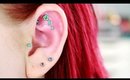 New Piercings- Triple Outer Conch (Flat) Piercing Experience