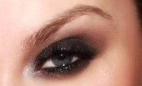 Sparkling Black Smoky Eyes Drugstore Make-Up Tutorial