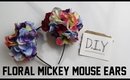 DIY Floral Mickey Ears Headband
