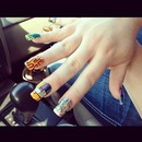 Wild nails, all hand painted!!
