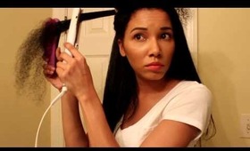 How To Straighten Curly Hair!