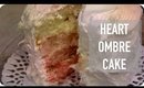 DIY Heart Ombre Cake {for Valentine's Day} | Loveli Channel 2015