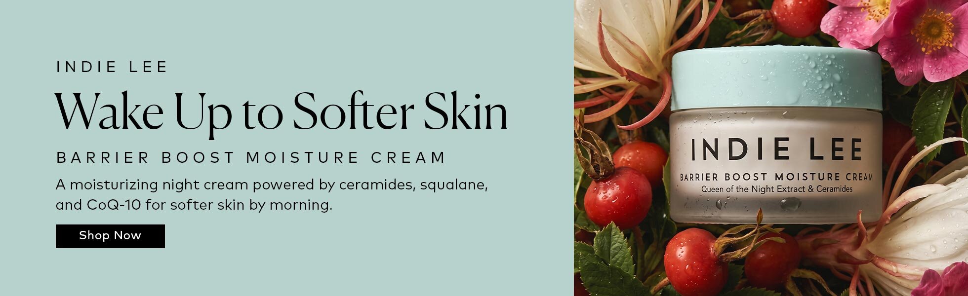 Powered by ceramides, squalane, CoQ-10, and botanical oils to help skin feel refreshed by morning. Shop Indie Lee's new Barrier Boost Moisture Cream at Beautylish.com