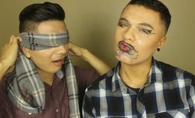 Blindfolded Makeup Challenge w/ MonsiieurAlex