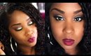 Sultry Makeup | Sparkly  Eyes and Dark Matte Lips |