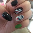 Ghostbusters Halloween nails 