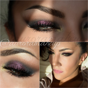 instagram @auroramakeup
FB: https://www.facebook.com/AuroraAmorPorElMaquillaje

In general I used products of Motives by Loren Ridinger on my eyes, AdaraparisDF ( foundation & purple pigment), on the brows Anastasia Beverly Hills products, lashes are NOIR FAIRY by House of Lashes , Lenses are Dueba Barbie Tony in YELLOW.
Contouring my face I use 6 pressed powders palette by Morphe Brushes & Cosmetics and their Blushes palette as well .
Lips I used Lip crayon in LADY PINK and GLAM lipgloss by Motives Cosmetics both.

En general use productos de Motives Cosmetics ( ojos ) , Adara Paris DF ( un pigmento morado oscuro y la base de maquillaje), productos de Anastasia Beverly Hills en las cejas , pestanas Noir Fairy de House of Lashes. 
Lentes de contacto Dueba Barbie Tony en color YELLOW
Para perfilar el rostro use la paleta de 6 polvos compactos de Morphe Brushes & Cosmetics, asi como la paleta de rubores de la misma marca.