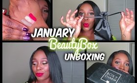 January beauty box unboxing (ipsy, sephora play, live glam, and boxycharm)