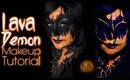 Black Light Lava Demon Halloween Makeup Tutorial