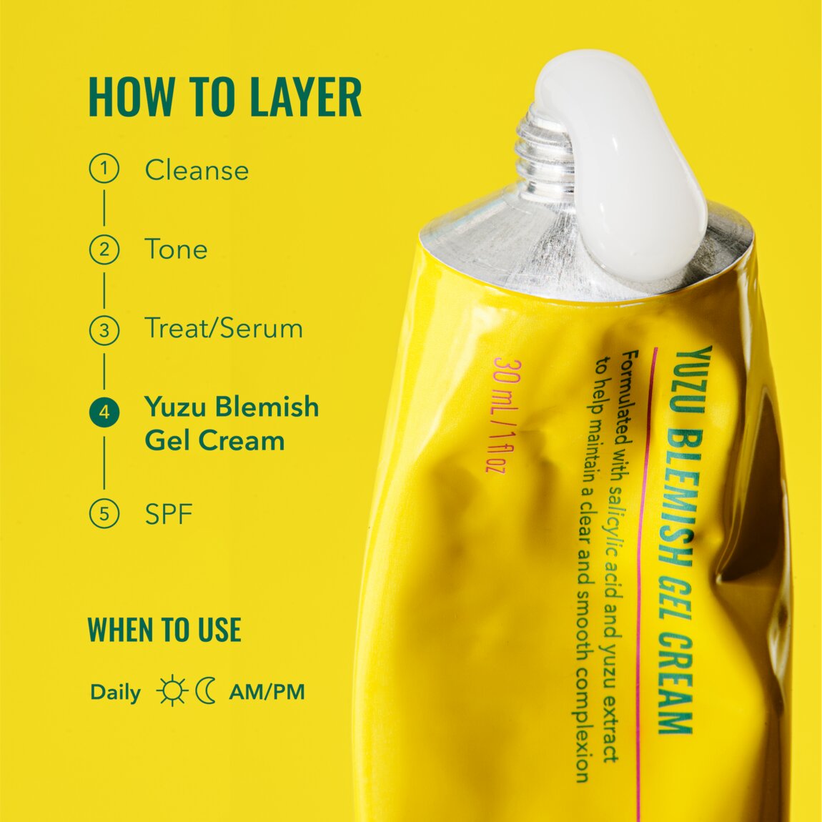 Good Molecules Yuzu Blemish Gel Cream 30ml | Good Molecules