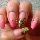 Pink Hearts and Gold!