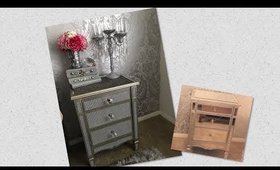 Diy: Glam Mirrored Nightstand Makeover