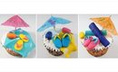 Fondant Beach Cupcake Toppers: Towels, Flip Flops, Popsicles