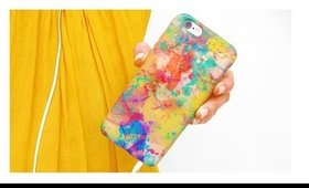 DIY Color Water Marble Phone Case