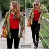 Cable Knit Red Short Jumper