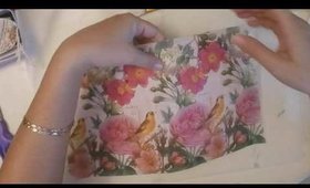 Making a "Pretty Bird" Junk Journal gift pt1