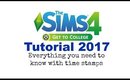 TS4 Get To College Tutorial 2017 Everything you need to know with time stamps!