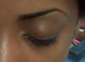 Her brows were shaped by me