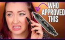 I Tried a 5-Star Eyeliner Wing Stamp- Ummm... | Testing Weird Amazon Makeup