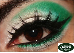 New York Jets Inspired makeup. First in my NFL series