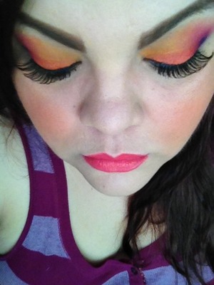 I wanted to use some bright fun colors inspired by summer. 