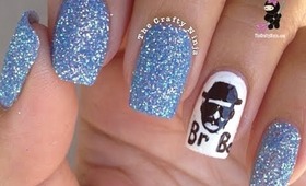 Breaking Bad Heisenburg Nail Tutroial by The Crafty Ninja