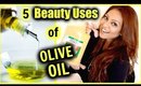 5 BEAUTY USES OF OLIVE OIL! │Healthy Long Thick Hair, Anti-Aging Soft Younger Skin and more!