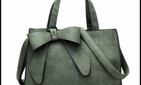 Aliexpress ladies handbag with bowknot and shoulder strap