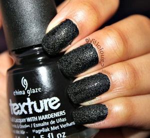 Two coats of China Glaze Bump In The Night.