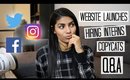 Social Media Manager Q&A | Website Launch Strategy, Interns, & Copycats