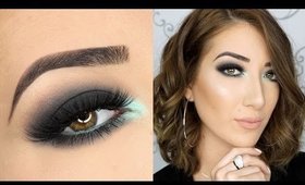 Smokey Eye with a Pop of Teal Eye Makeup Tutorial