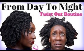 4c Natural Hair Style: Fluffy Twistout + Nightime Routine | GRWM Chit Chat
