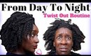 4c Natural Hair Style: Fluffy Twistout + Nightime Routine | GRWM Chit Chat