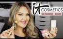 IT COSMETICS NEW FOUNDATION + SKINCARE | DEMO + REVIEW